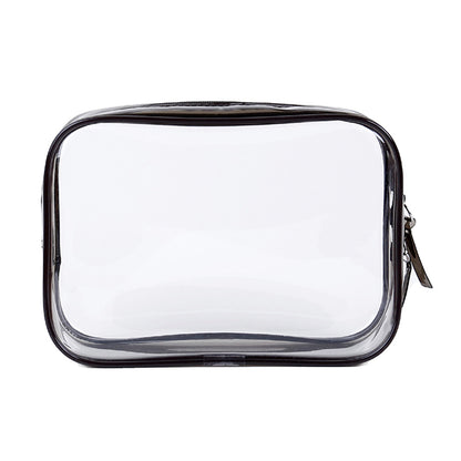 Clear PVC Zipper Travel Toiletry Bag by HitMyNeed