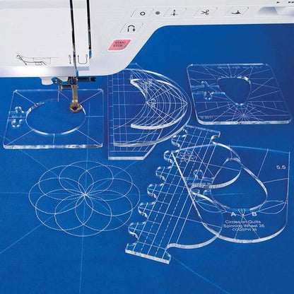 Clear Quilting Acrylic Template Set (6 Pieces) by HitMyNeed