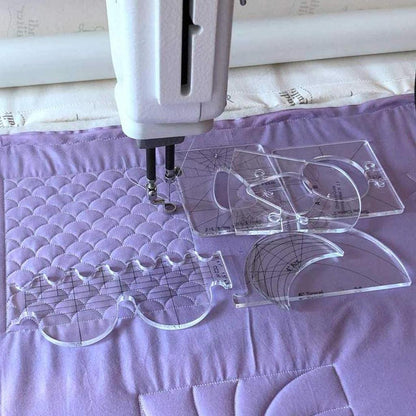 Clear Quilting Acrylic Template Set (6 Pieces) by HitMyNeed