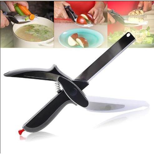 Clever Cutter 2-in-1 Knife and Cutting Board Scissors by HitMyNeed