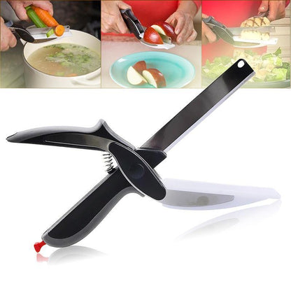 Clever Cutter 2-in-1 Knife and Cutting Board Scissors by HitMyNeed