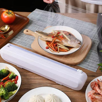 Cling Wrap and Foil Dispenser with Slide Cutter by HitMyNeed