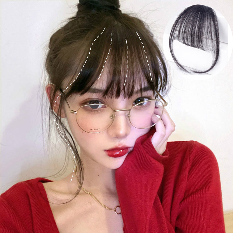 Clip-In Fake Air Bangs Synthetic Fringe Hairpiece by HitMyNeed