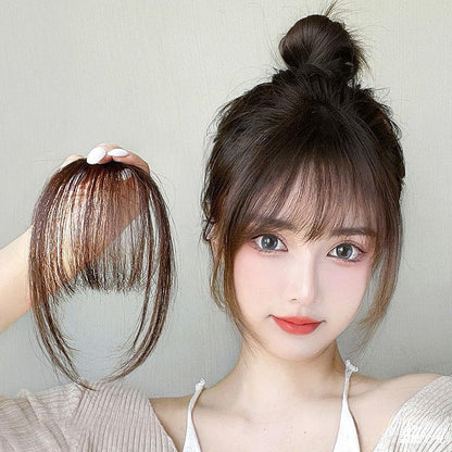 Clip-In Fake Air Bangs Synthetic Fringe Hairpiece by HitMyNeed