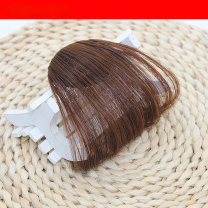 Clip-In Fake Air Bangs Synthetic Fringe Hairpiece light-brown-200006156 by HitMyNeed