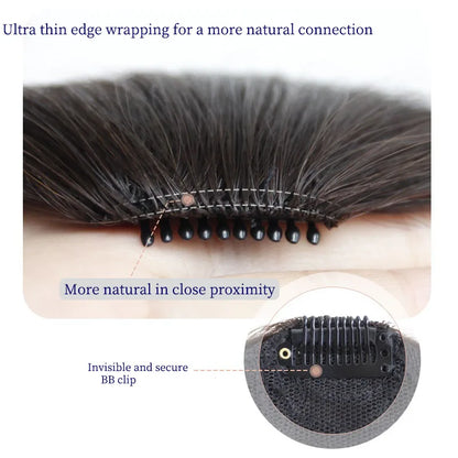 Clip In Synthetic Bangs Hairpiece for Instant Fringe by HitMyNeed