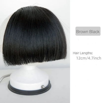 Clip In Synthetic Bangs Hairpiece for Instant Fringe 1b-27hl by HitMyNeed