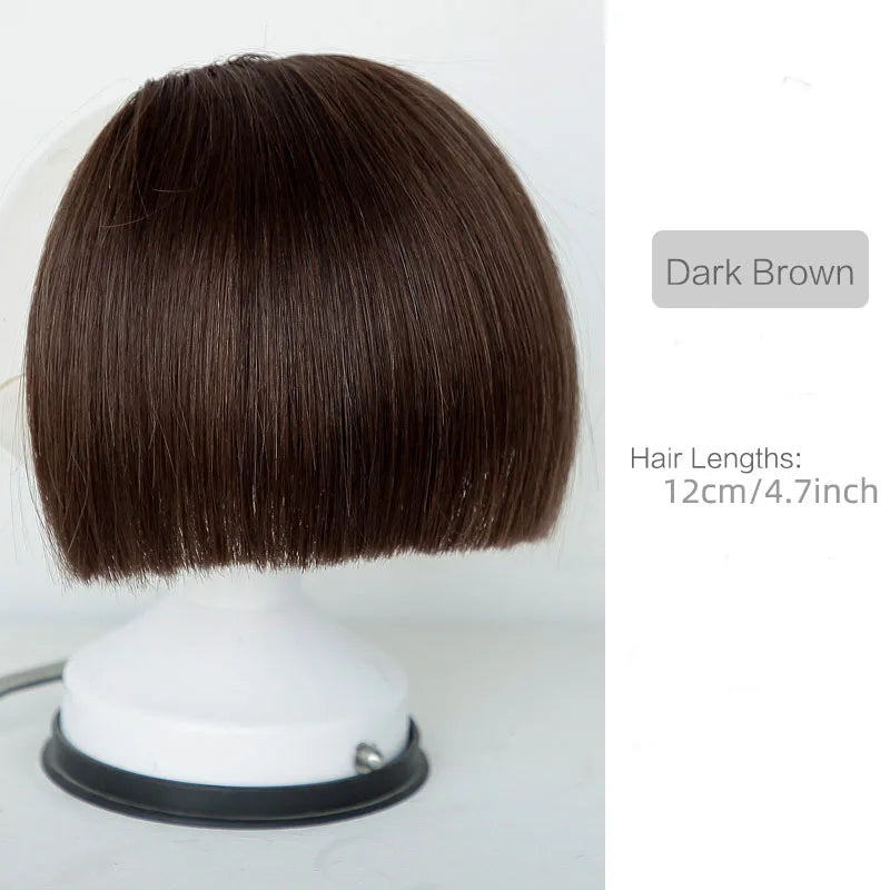 Clip In Synthetic Bangs Hairpiece for Instant Fringe 1b-30hl by HitMyNeed
