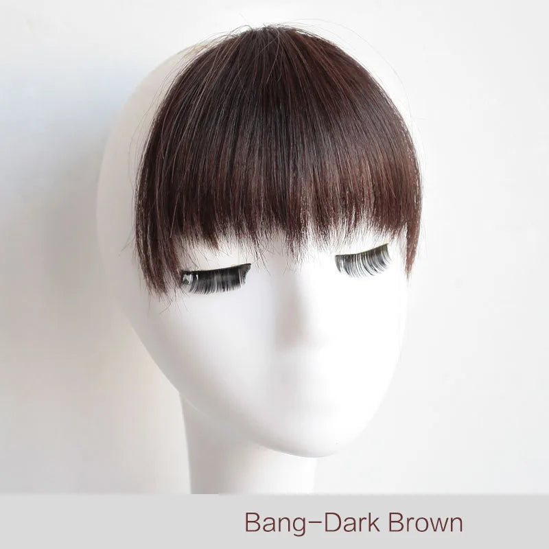 Clip In Synthetic Bangs Hairpiece for Instant Fringe nc-4hl by HitMyNeed