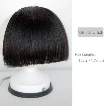 Clip In Synthetic Bangs Hairpiece for Instant Fringe t1b-613 by HitMyNeed