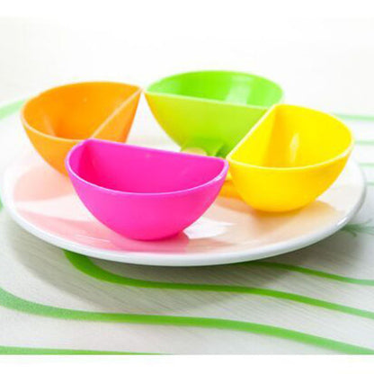 Clip-On Dip Bowls for Plates, Set of 4 by HitMyNeed