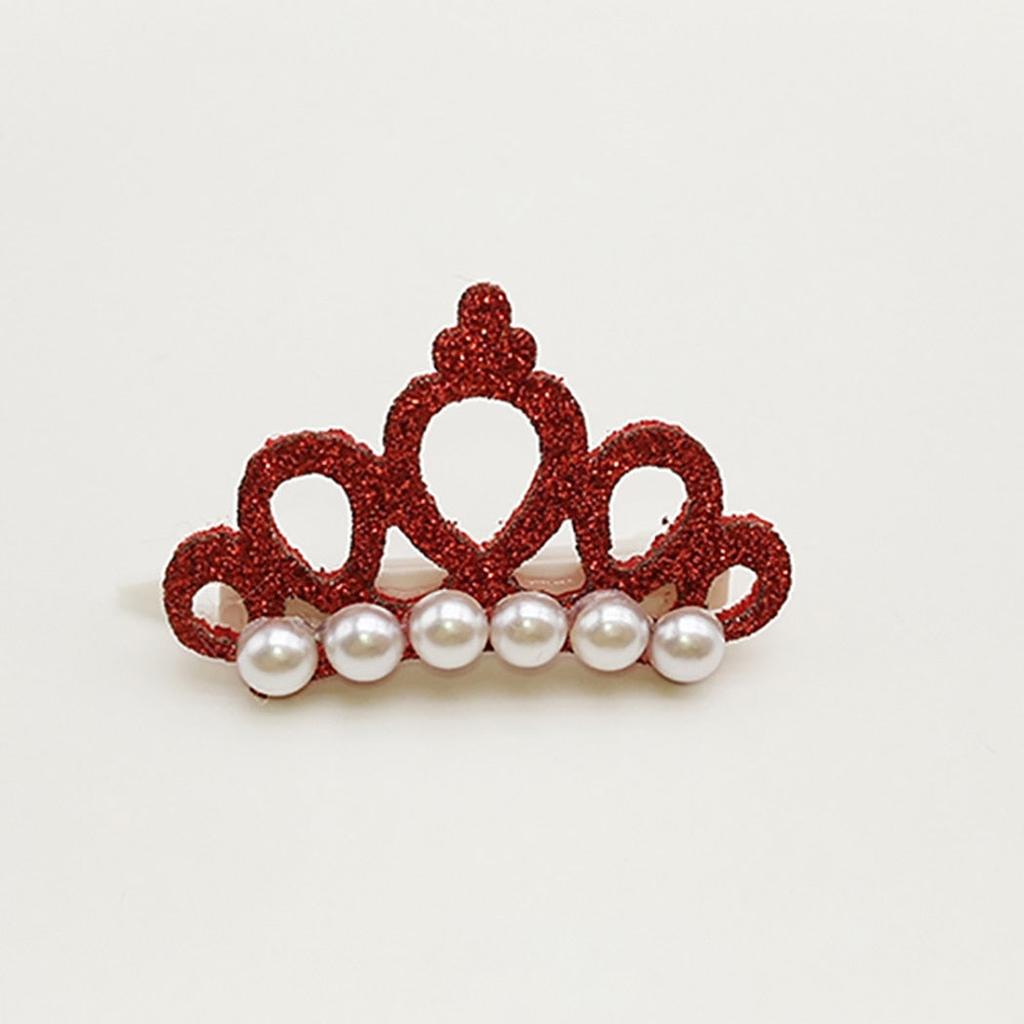 Clip-On Faux Pearl Dog Tiaras, Set of 5 by HitMyNeed