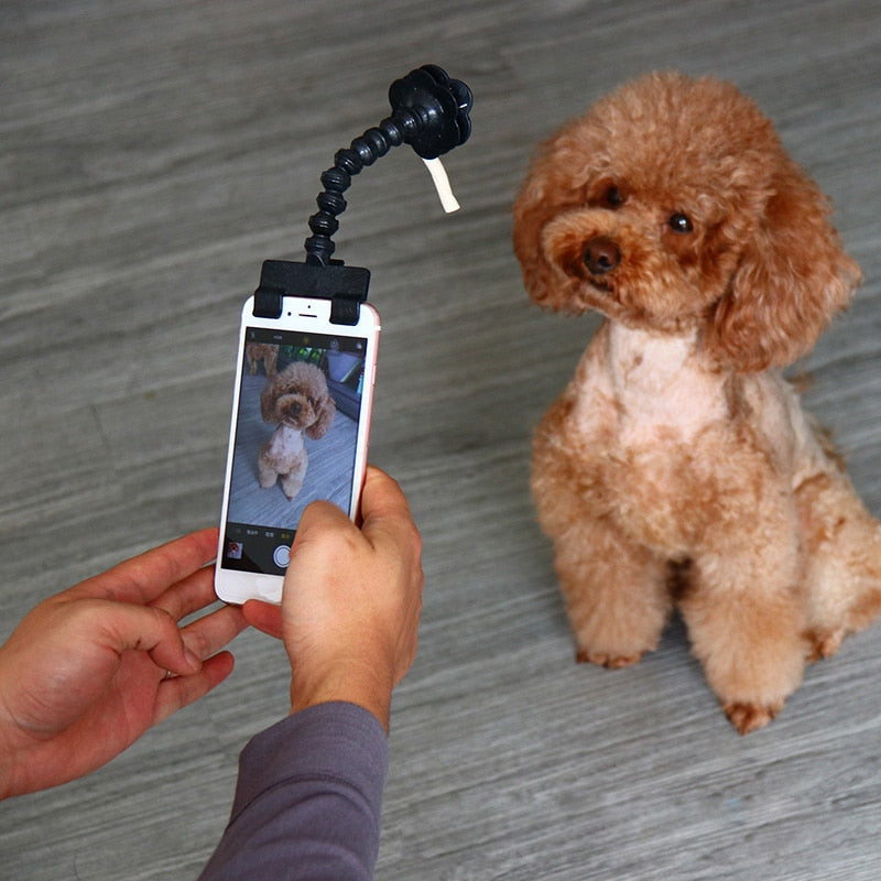 Clip-On Flexible Dog Selfie Stick for Smartphones by HitMyNeed