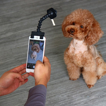 Clip-On Flexible Dog Selfie Stick for Smartphones by HitMyNeed