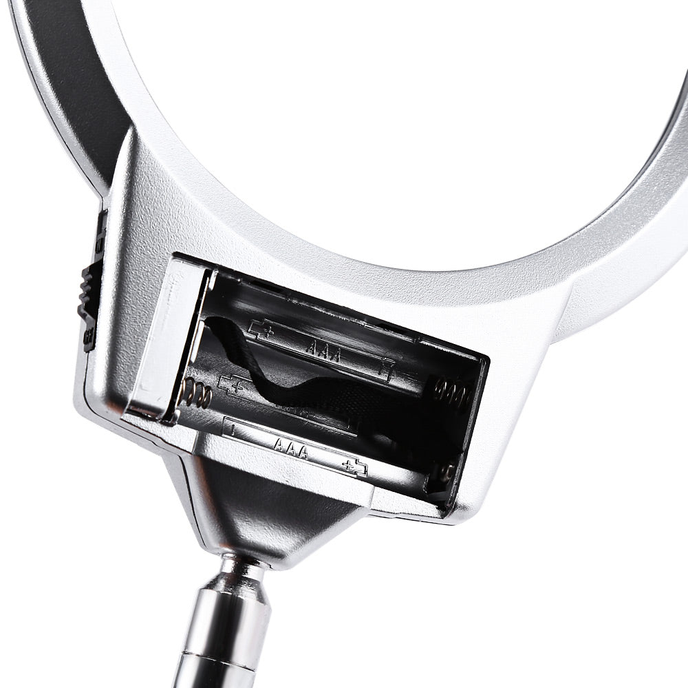 Clip-On LED Magnifying Lamp with 5X Lens by HitMyNeed