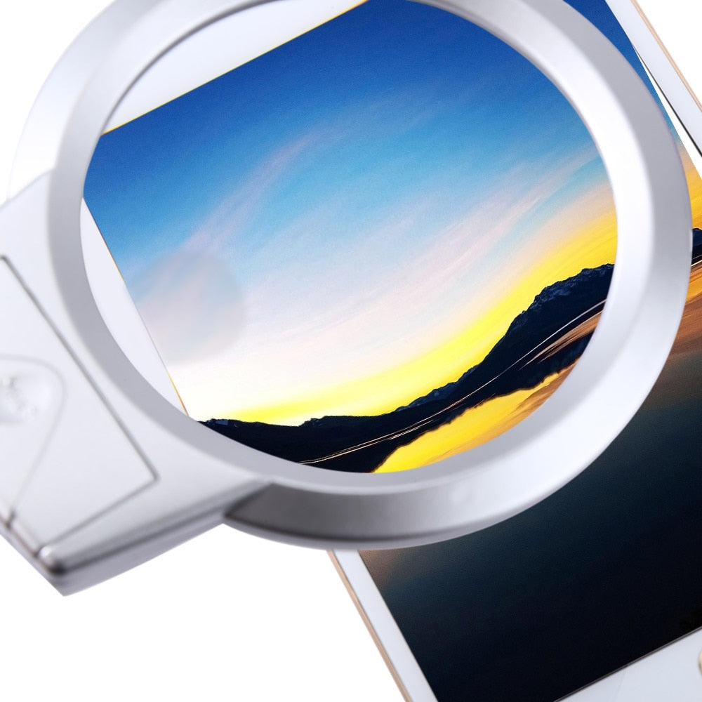 Clip-On LED Magnifying Lamp with 5X Lens by HitMyNeed