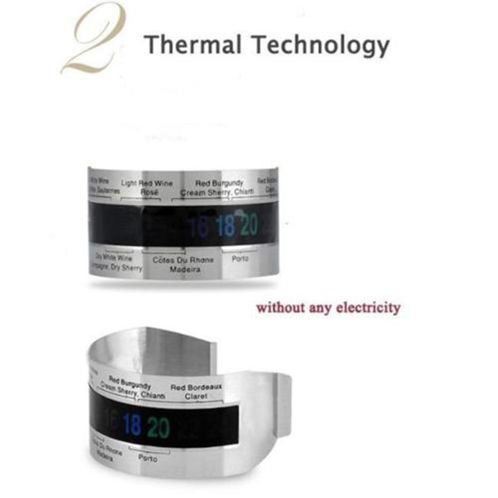 Clip-On LED Wine Bottle Thermometer by HitMyNeed
