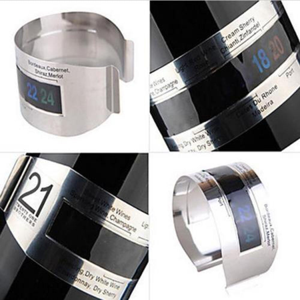 Clip-On LED Wine Bottle Thermometer by HitMyNeed