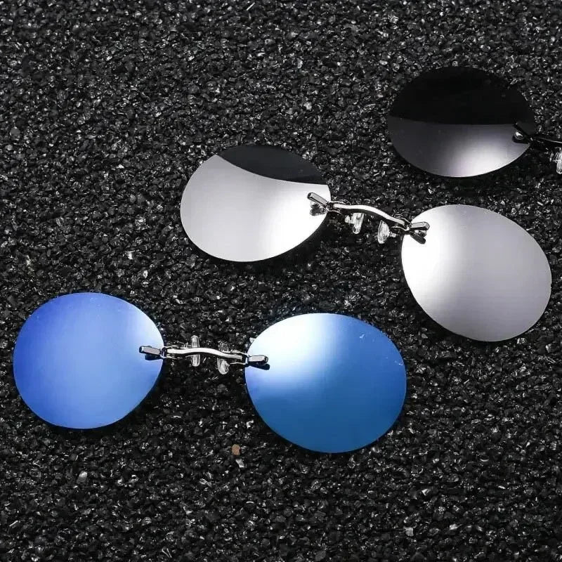 Clip-On Nose Rimless Matrix Morpheus Sunglasses UV400 by HitMyNeed