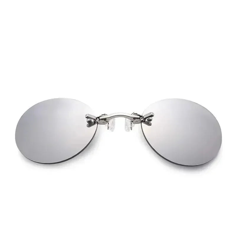 Clip-On Nose Rimless Matrix Morpheus Sunglasses UV400 by HitMyNeed