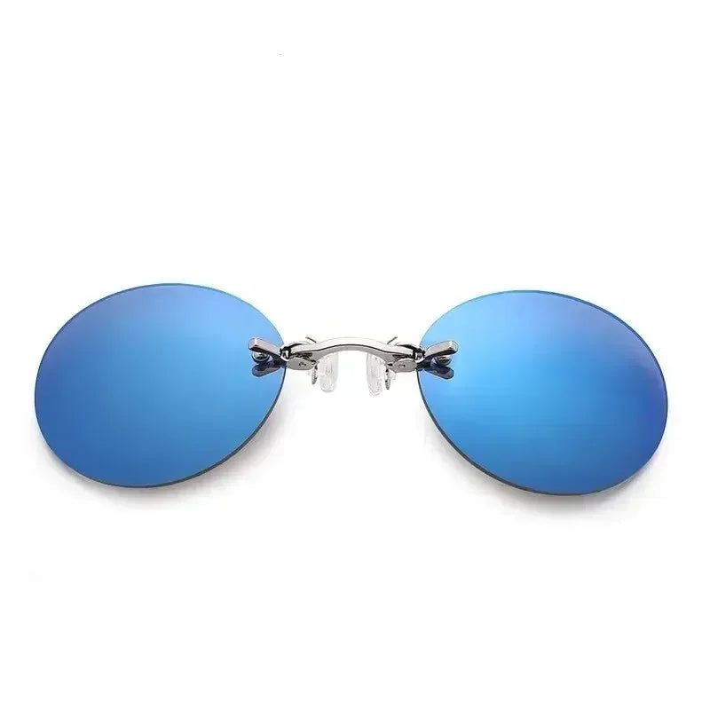 Clip-On Nose Rimless Matrix Morpheus Sunglasses UV400 by HitMyNeed