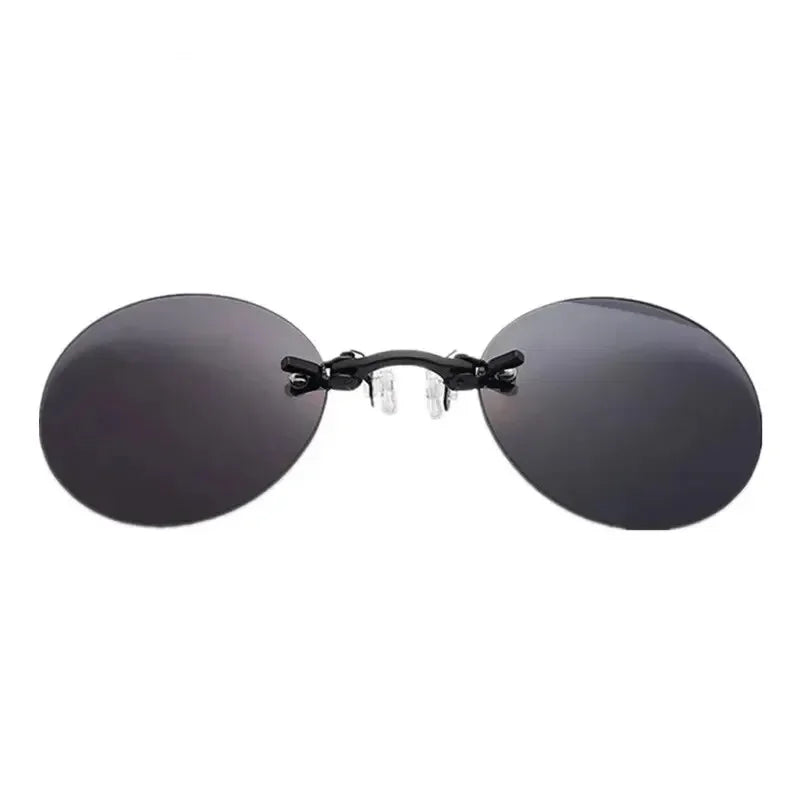 Clip-On Nose Rimless Matrix Morpheus Sunglasses UV400 a by HitMyNeed