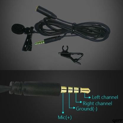 Clip-On Phone Microphone with 3.5mm Jack, 1.5m Cable by HitMyNeed