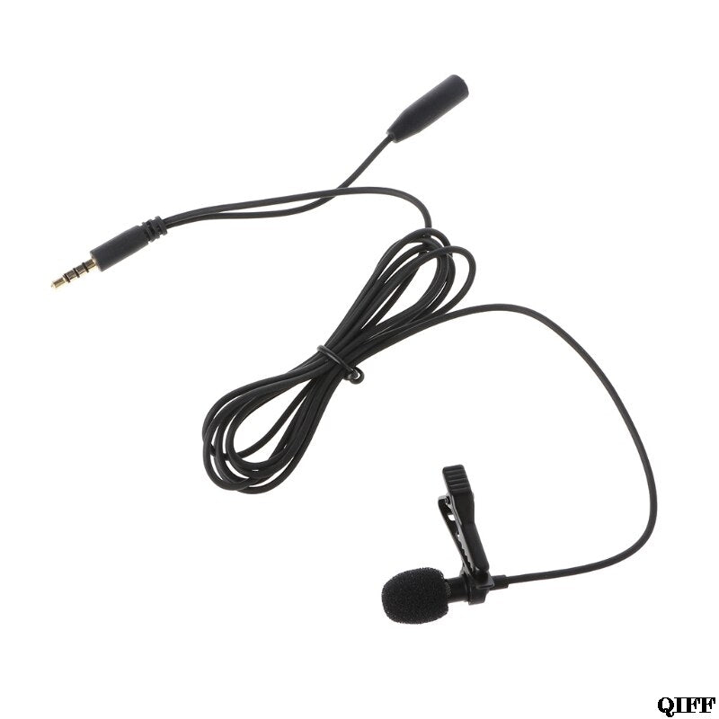 Clip-On Phone Microphone with 3.5mm Jack, 1.5m Cable by HitMyNeed