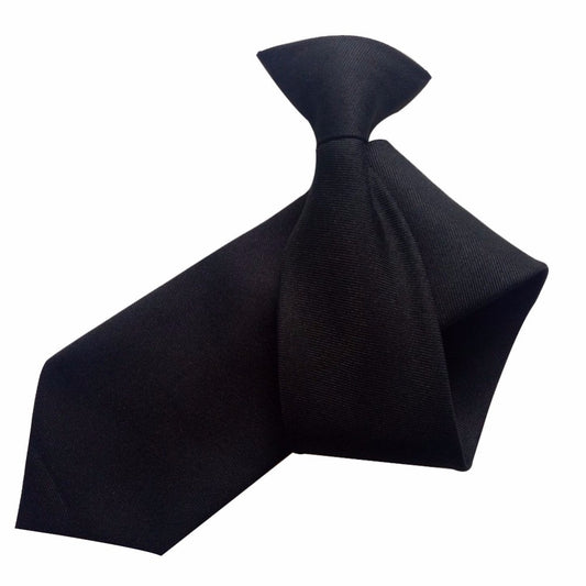 Clip-On Plain Necktie - Easy Wear Formal Tie by HitMyNeed