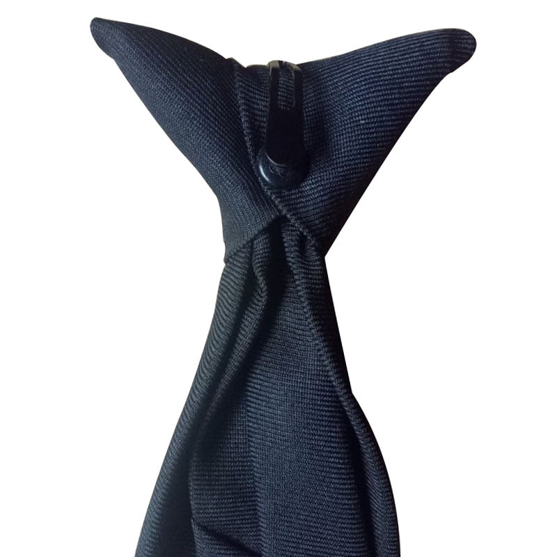 Clip-On Plain Necktie - Easy Wear Formal Tie by HitMyNeed