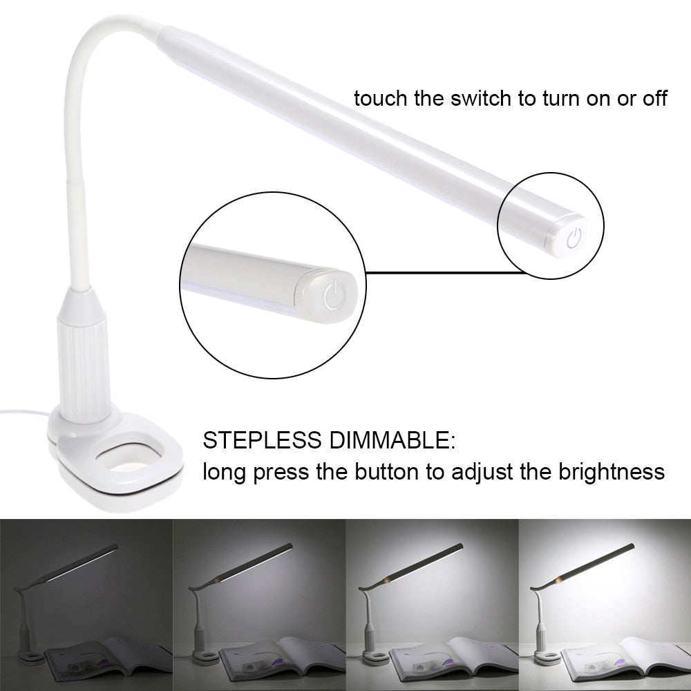 Clip-On Portable LED Reading Lamp with USB Power by HitMyNeed
