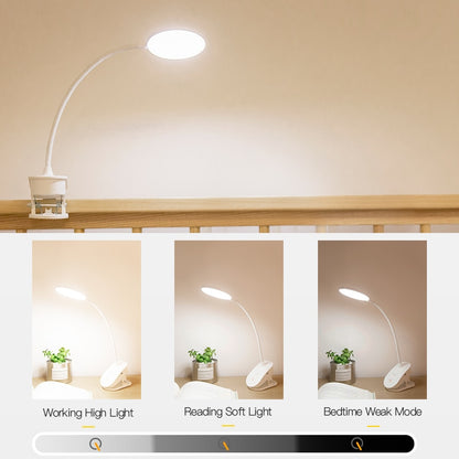 Clip On Reading Lamp with 3 Light Modes by HitMyNeed