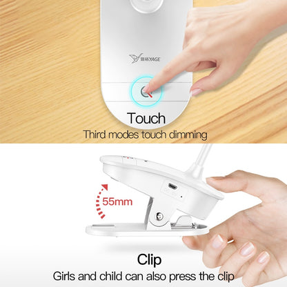 Clip On Reading Lamp with 3 Light Modes by HitMyNeed