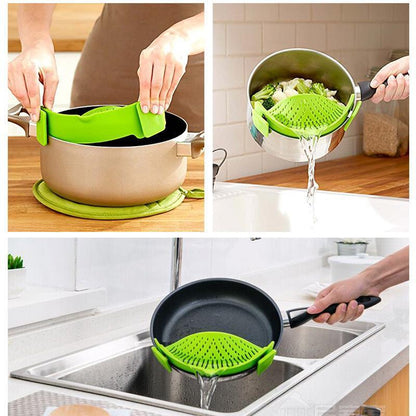 Clip-On Silicone Pot Strainer by HitMyNeed