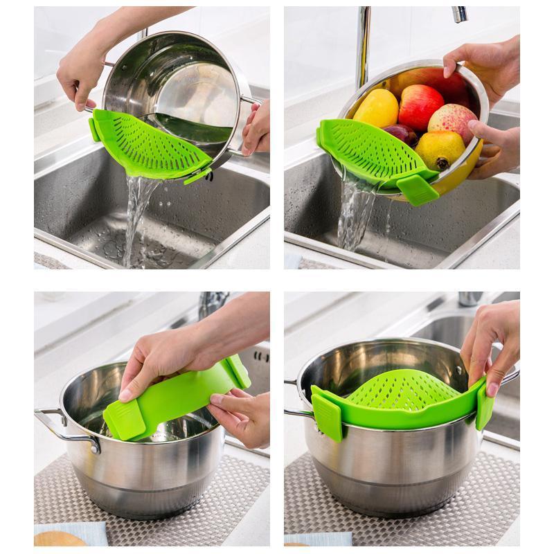 Clip-On Silicone Pot Strainer by HitMyNeed