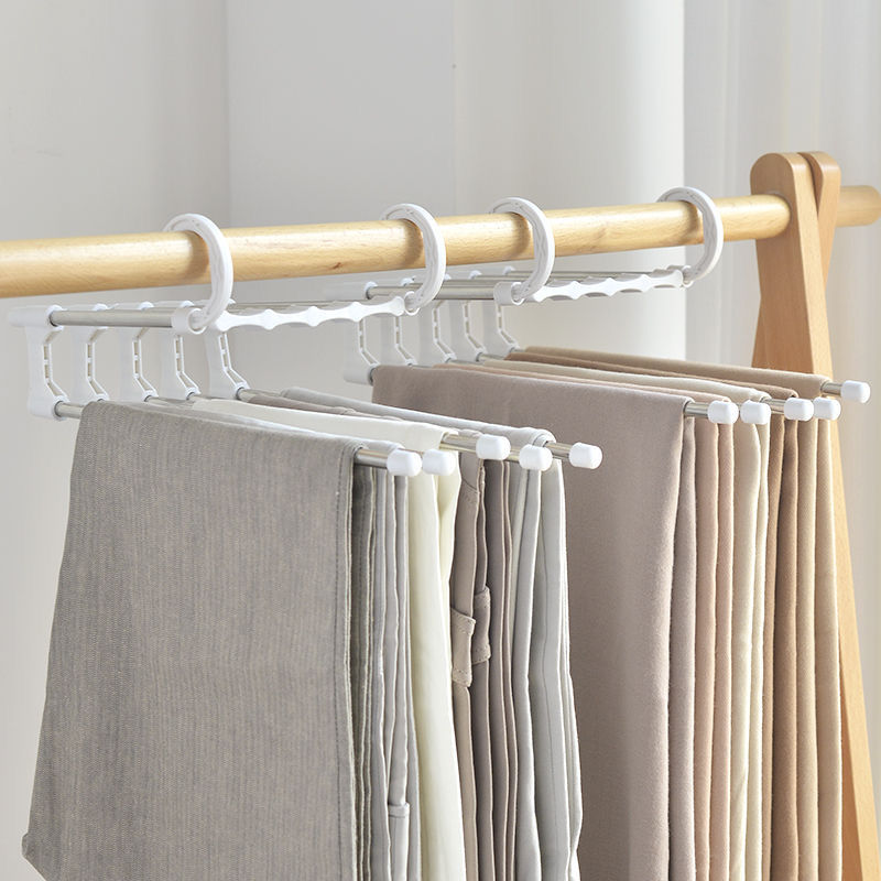 Closet Pants Hanger Space Saver with 5-Tier Design by HitMyNeed