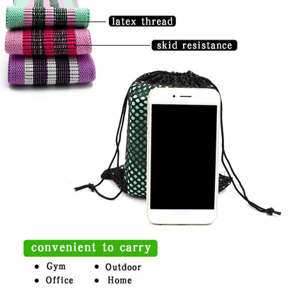 Cloth Resistance Band Fitness Set - 3 Levels by HitMyNeed