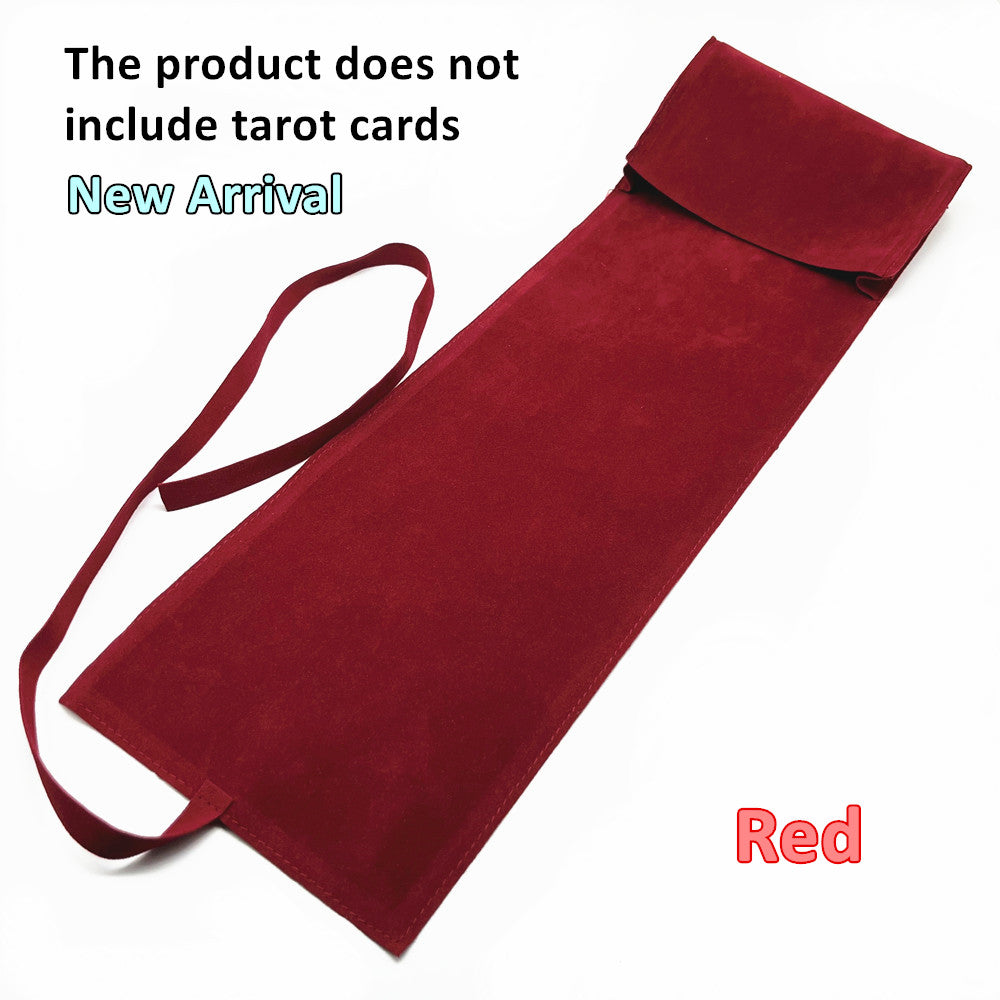 Cloth Storage Pouch for Tarot and Oracle Cards red by HitMyNeed