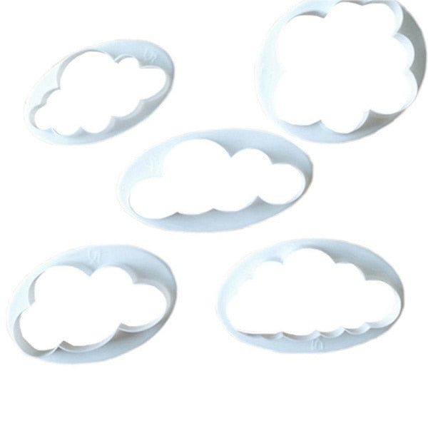 Cloud Cookie Cutters Set, 5 Sizes by HitMyNeed