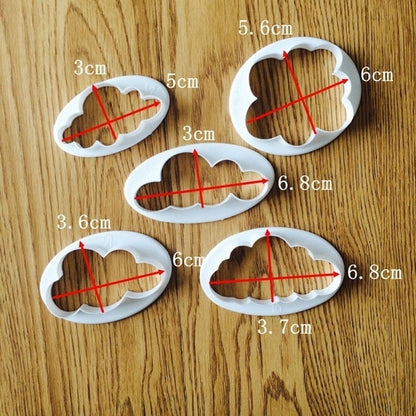 Cloud Cookie Cutters Set, 5 Sizes by HitMyNeed