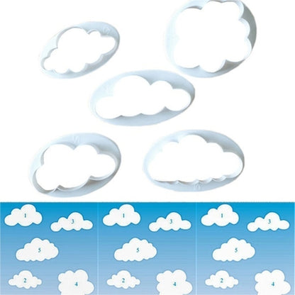 Cloud Cookie Cutters Set, 5 Sizes by HitMyNeed