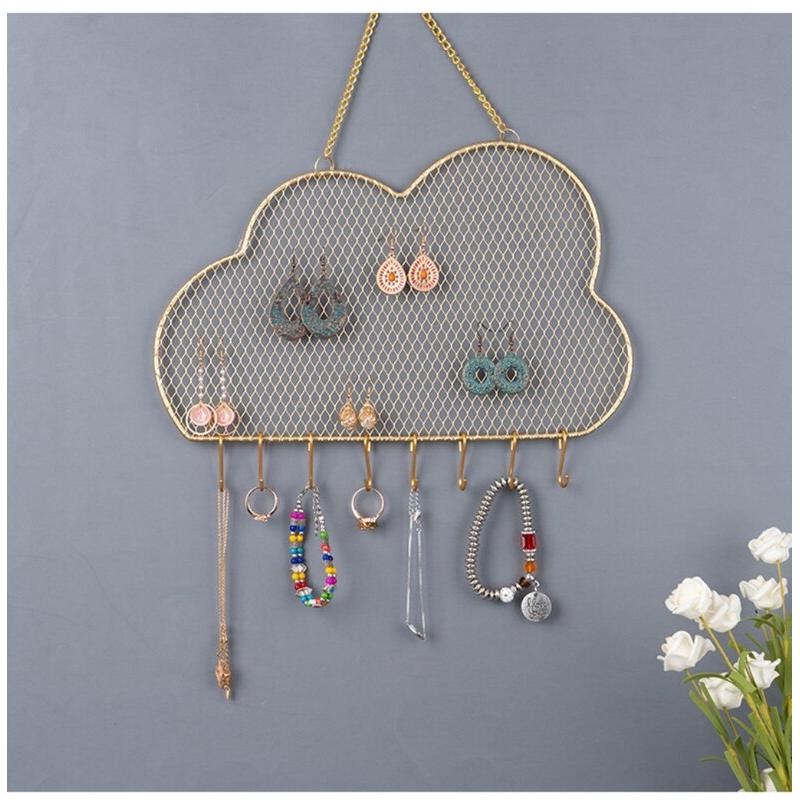 Cloud Mesh Earring Wall Holder Organizer by HitMyNeed