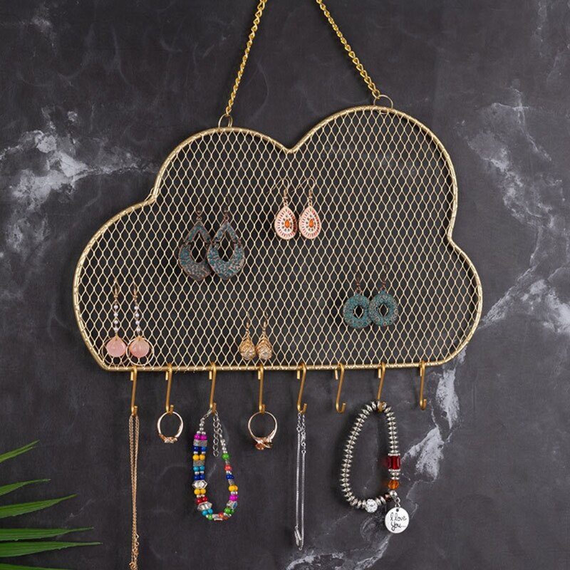 Cloud Mesh Earring Wall Holder Organizer by HitMyNeed