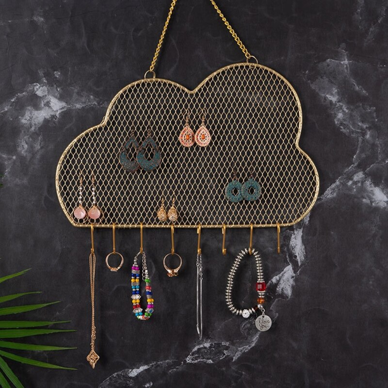 Cloud Mesh Earring Wall Holder Organizer by HitMyNeed