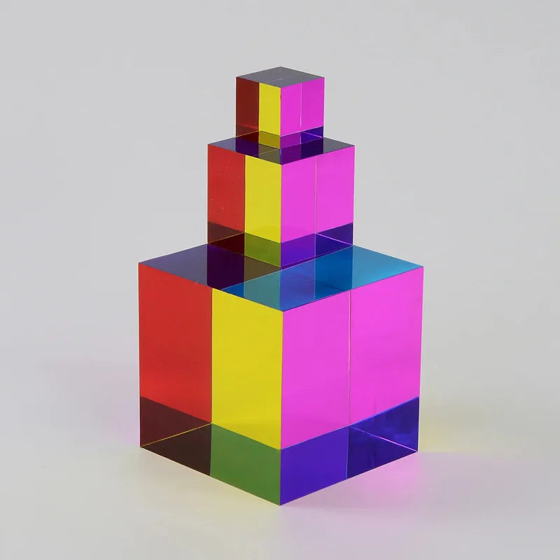 CMY Magic Prism Cube 3D Color Crystal for Photography by HitMyNeed