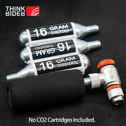 CO2 Bike Pump with Schrader & Presta Adapter Mini by HitMyNeed