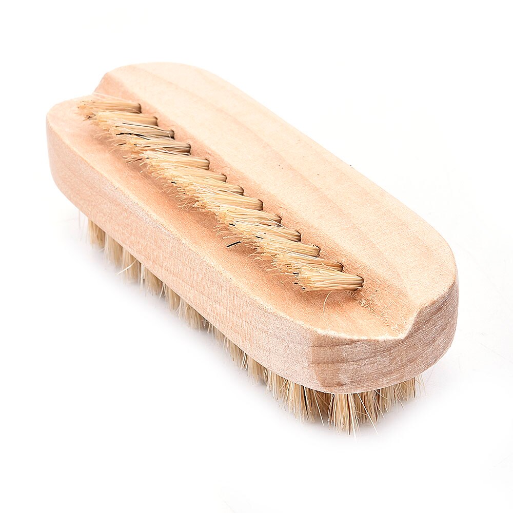 Coarse Bristle Double-Sided Wooden Nail Brush by HitMyNeed