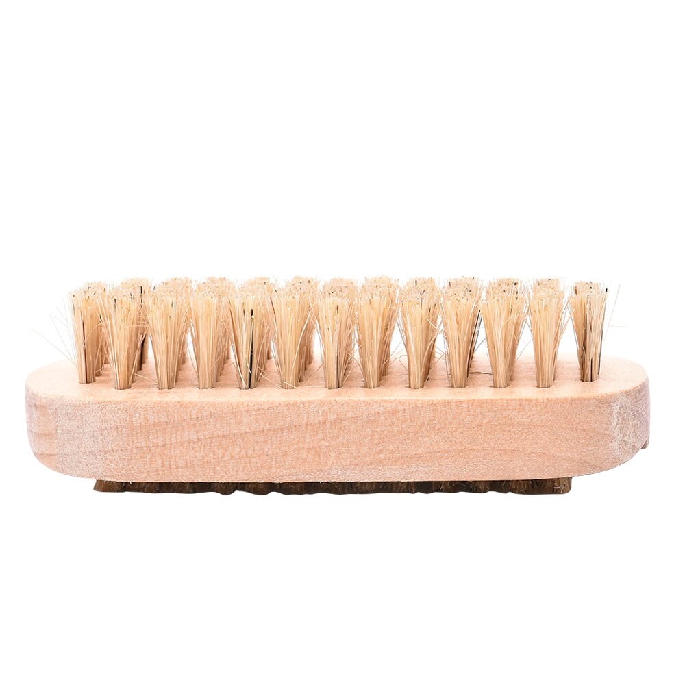 Coarse Bristle Double-Sided Wooden Nail Brush by HitMyNeed