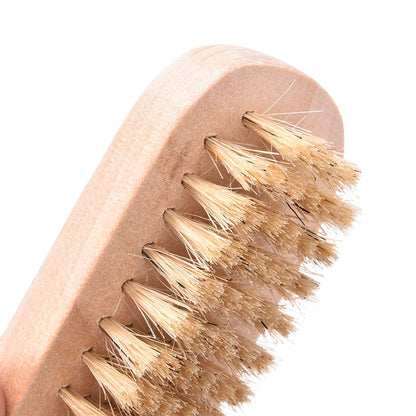Coarse Bristle Double-Sided Wooden Nail Brush by HitMyNeed