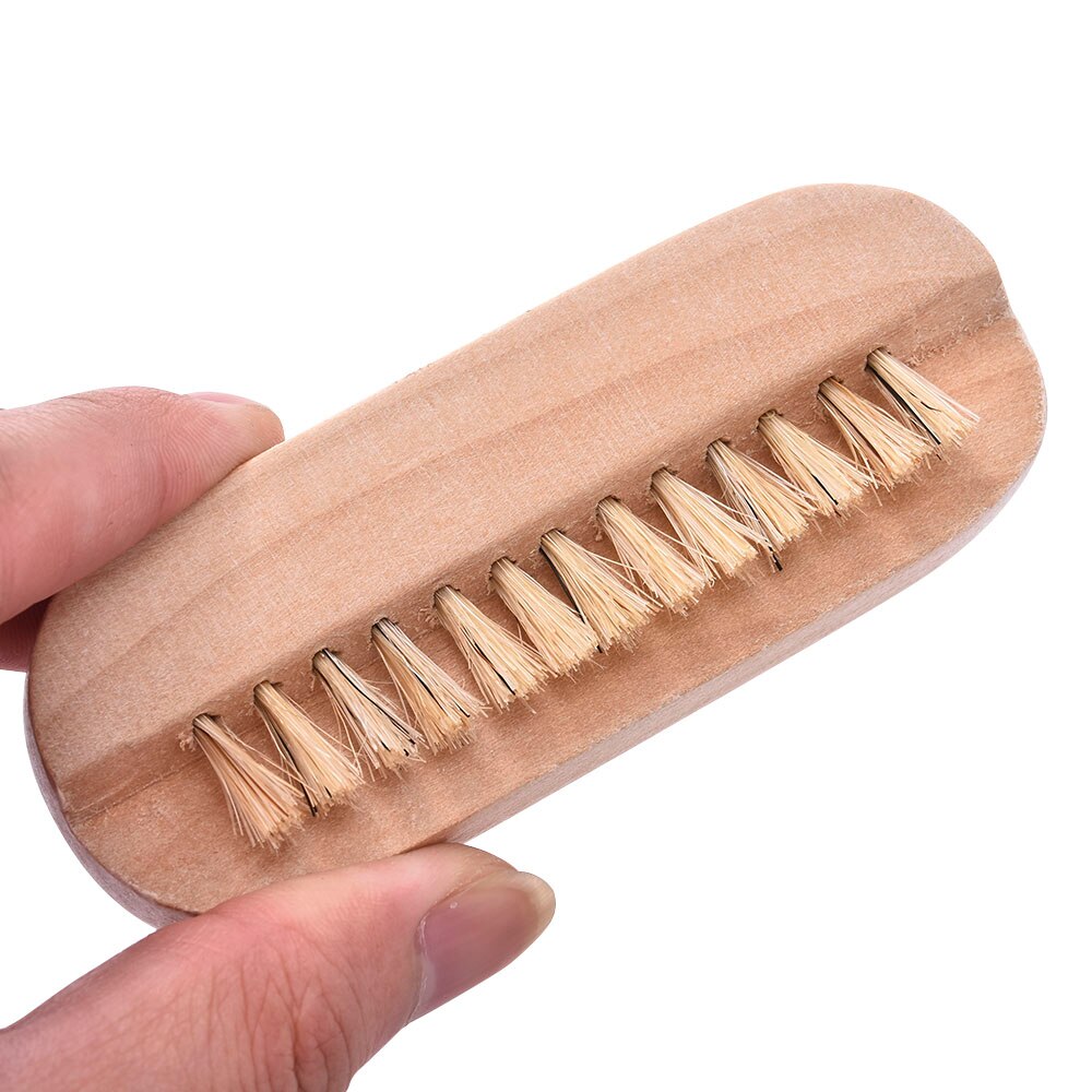 Coarse Bristle Double-Sided Wooden Nail Brush by HitMyNeed